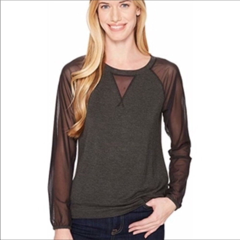 NWT The North Face Vision Pullover Sheer Sleeves